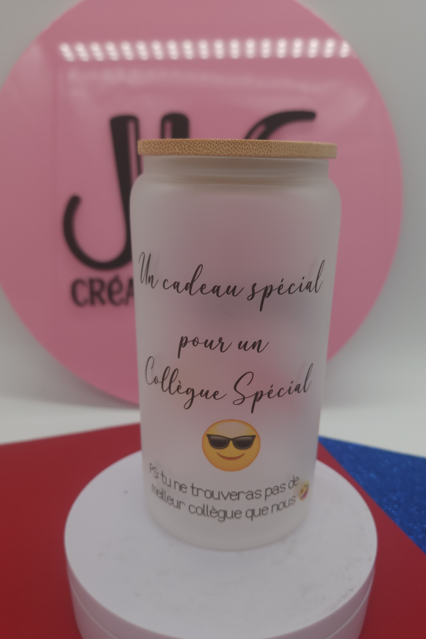 Verre Canette Personnalisé avec Couvercle