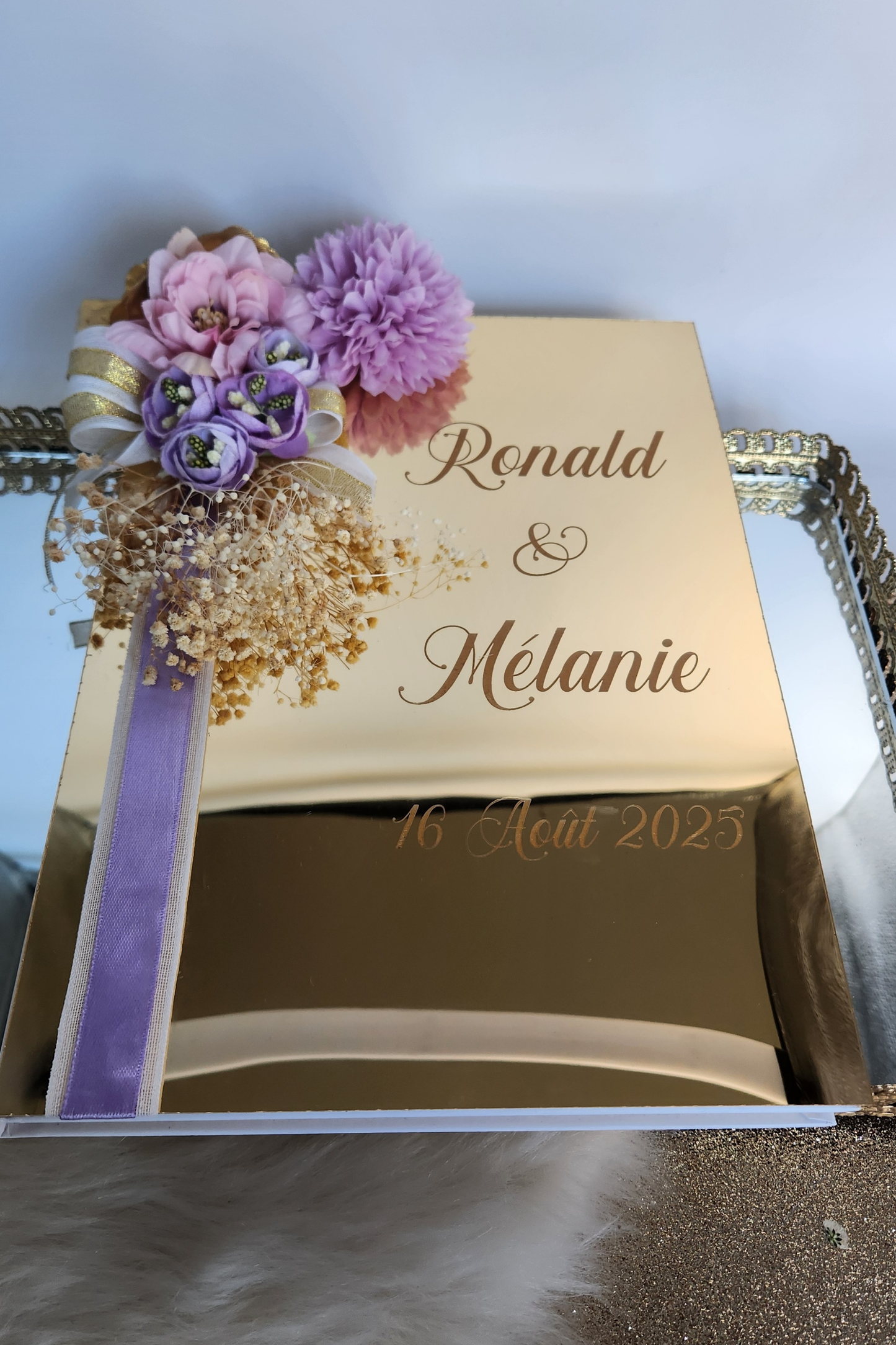 Livre D'or Couverture Plexi Personnalisé