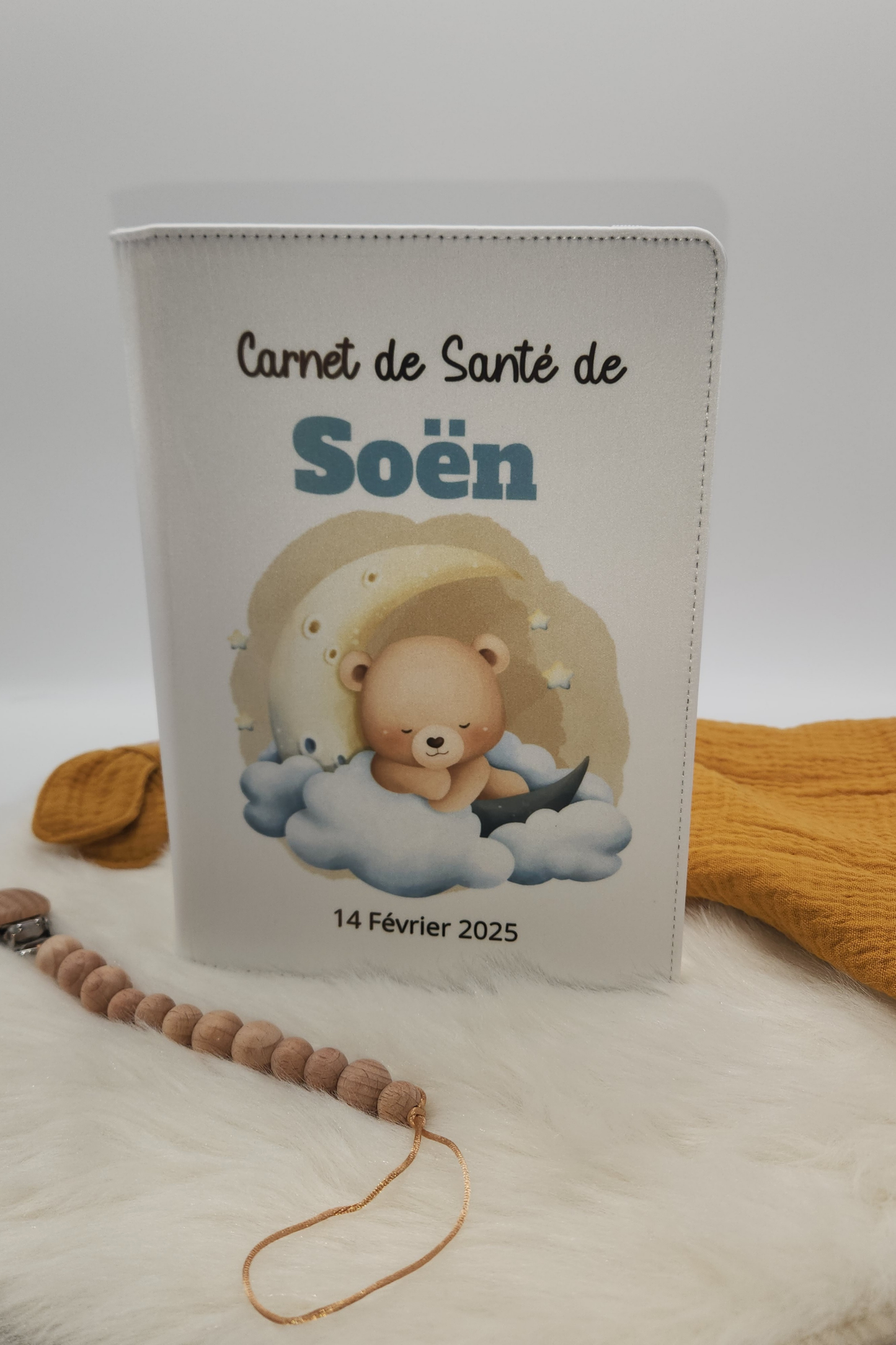 Protège Carnet De Santé Personnalisé Mobile Ourson