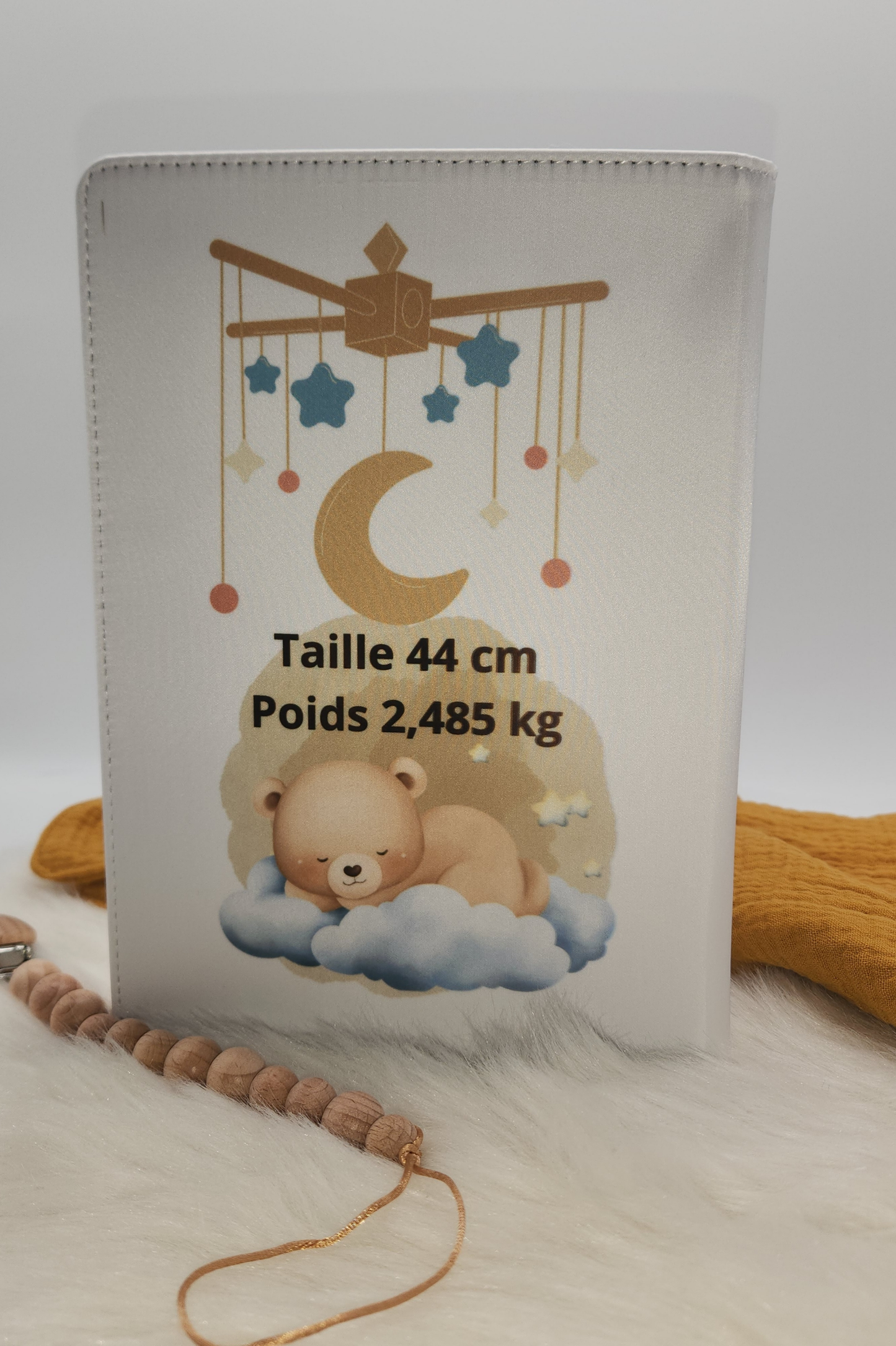Protège Carnet De Santé Personnalisé Mobile Ourson