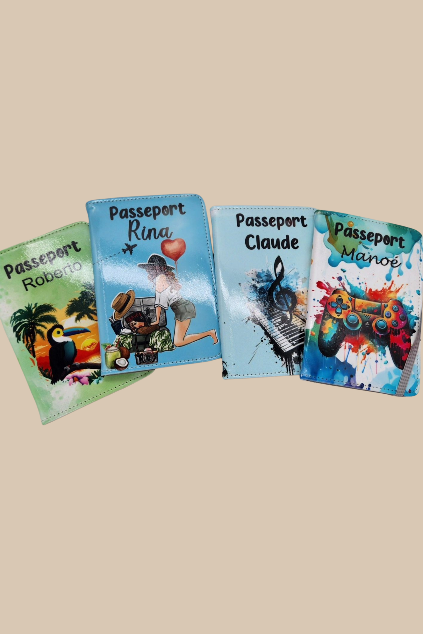 Étui Passeport Brillant Personnalisé
