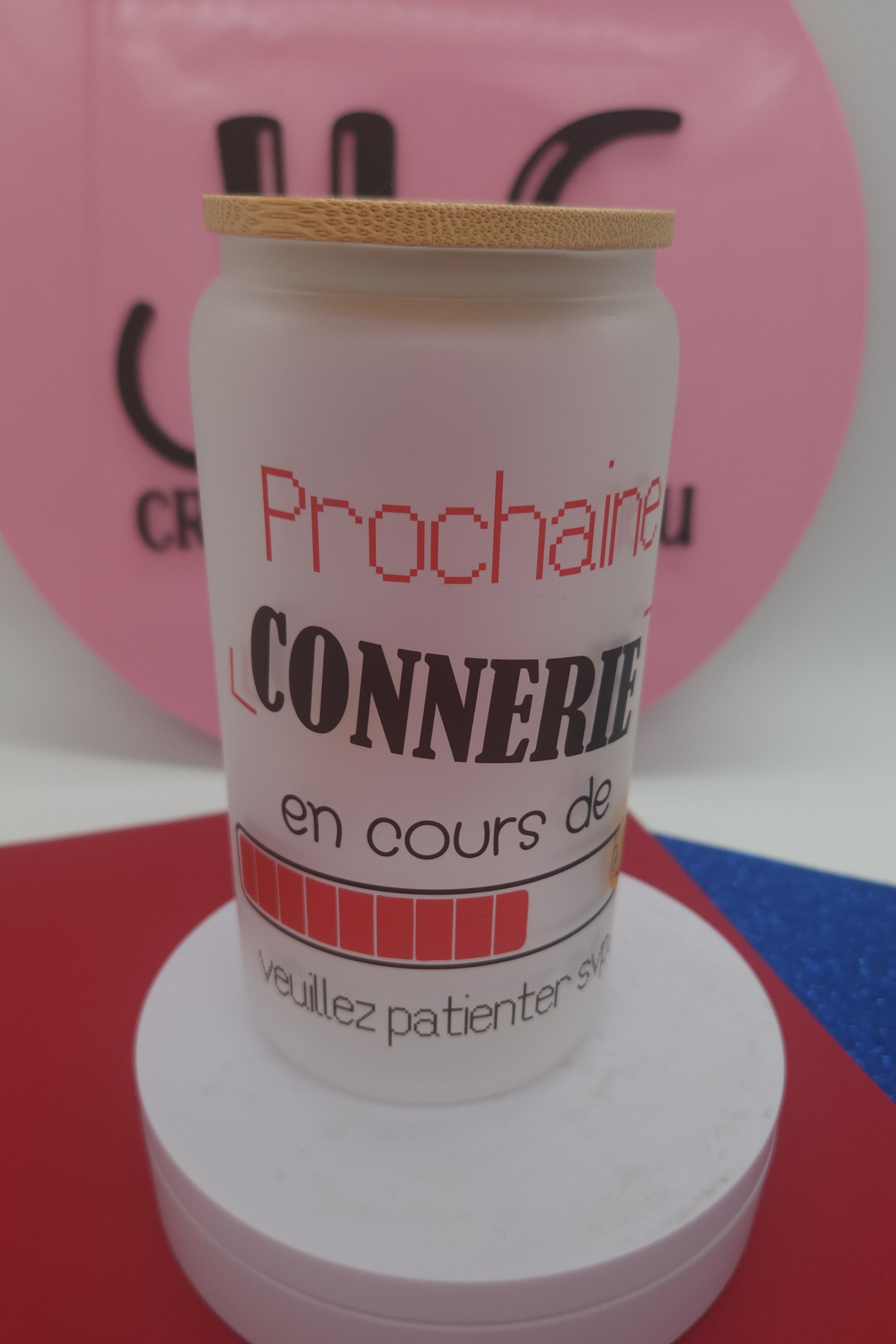 Verre Canette Personnalisé avec Couvercle