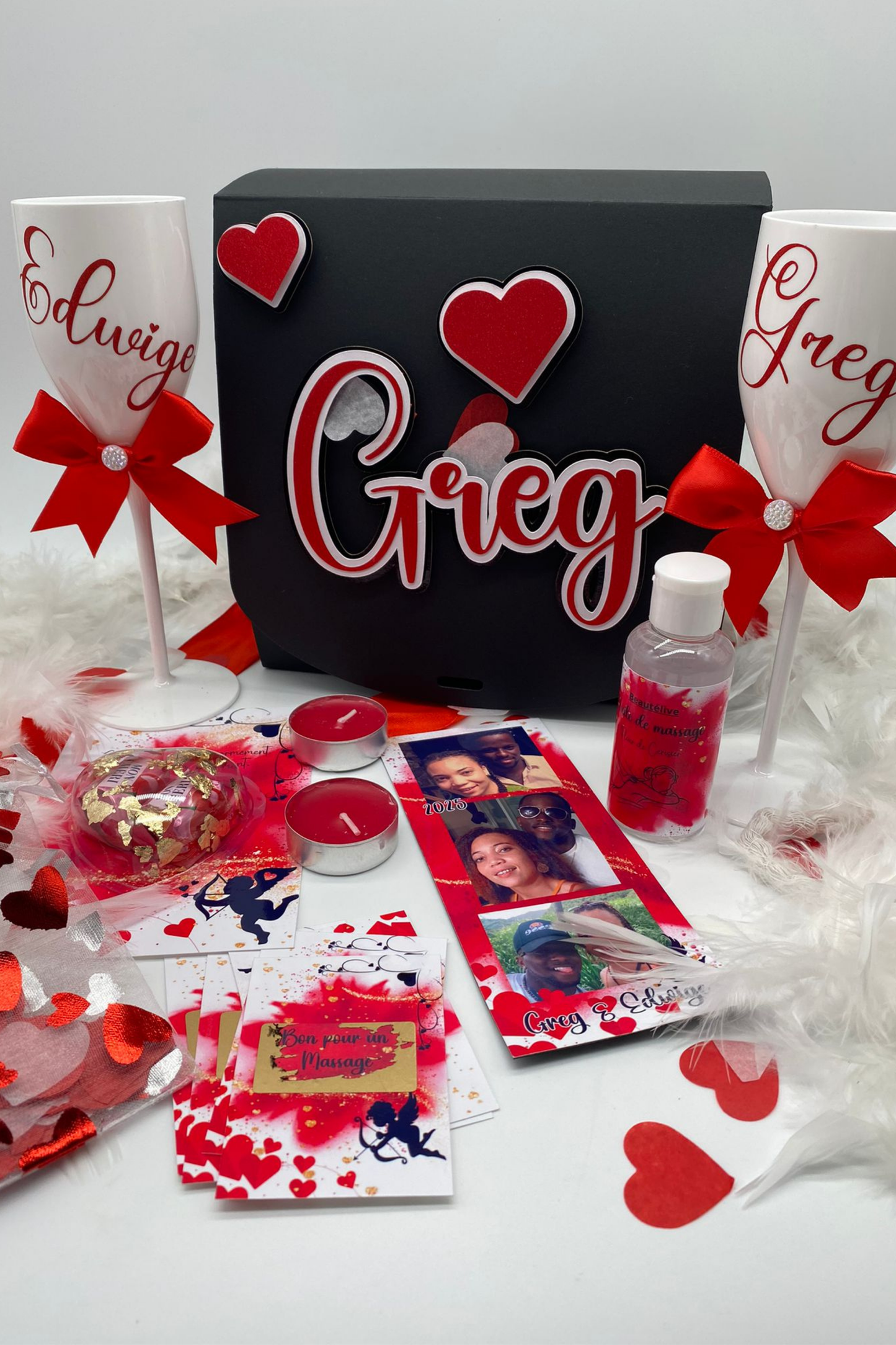 Box couple Romantique personalisée