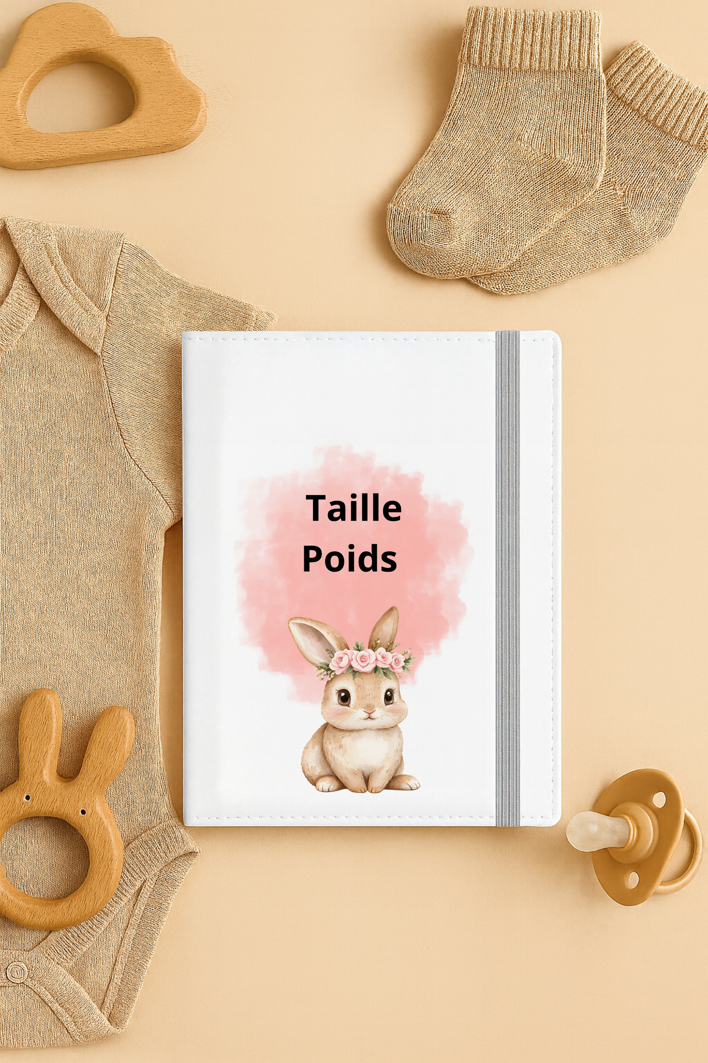 Protège Carnet Personnalisé Fleur volante