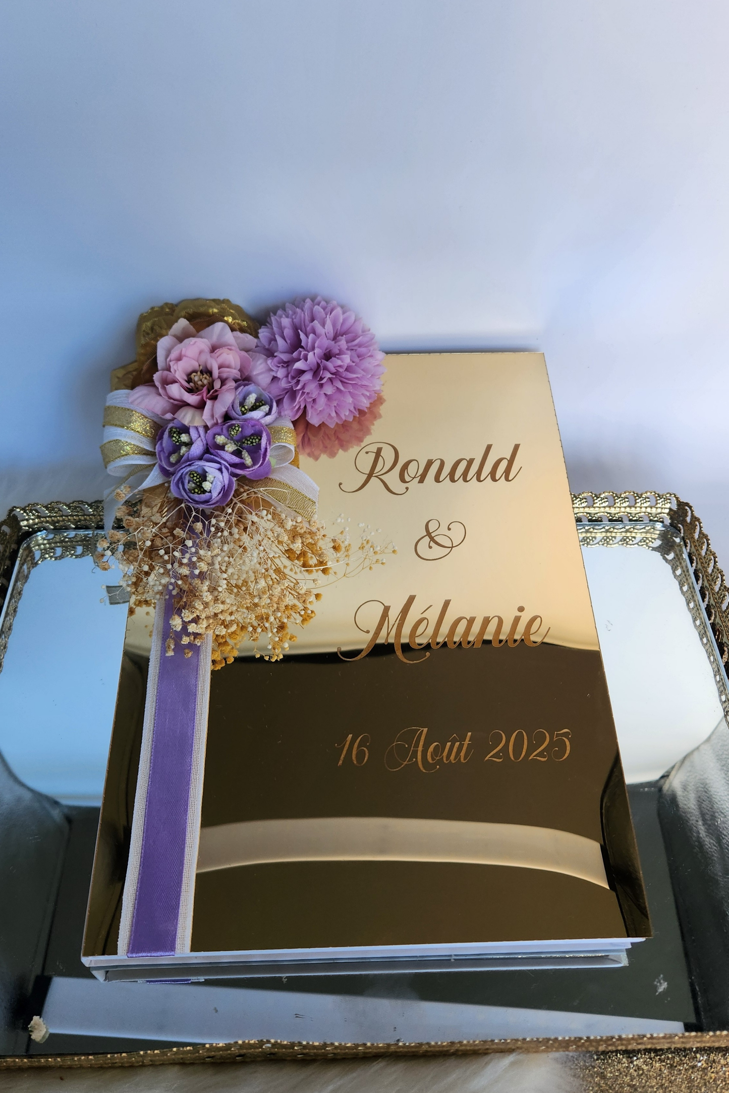 Livre D'or Couverture Plexi Personnalisé