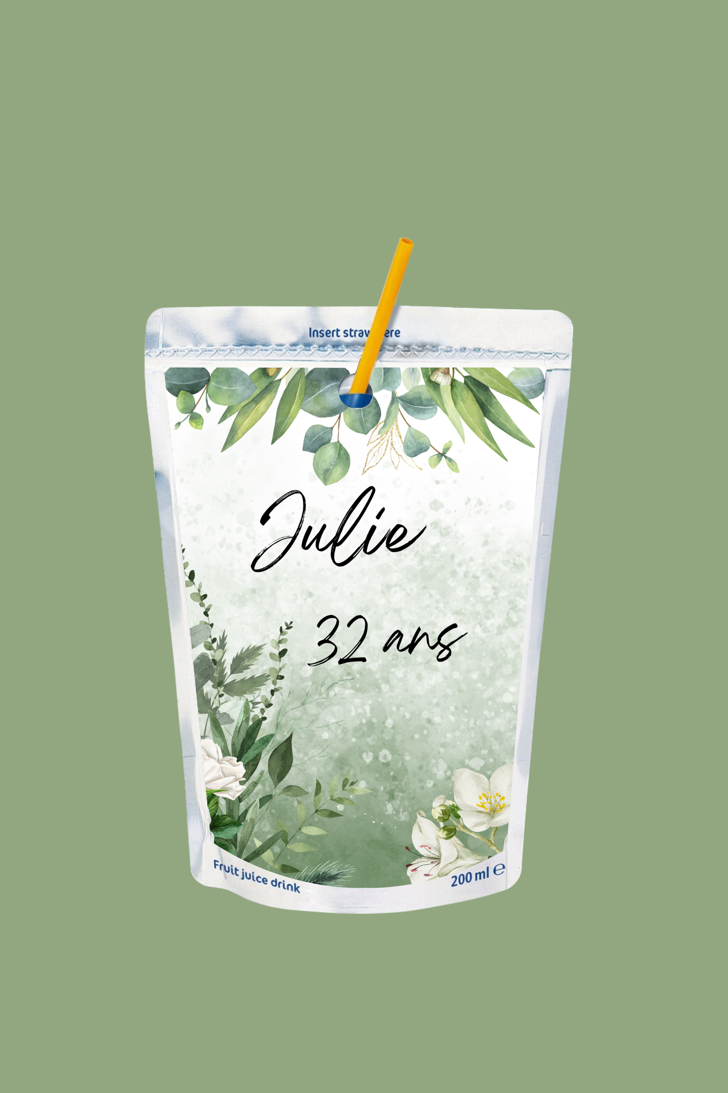 Lot de 4 Etiquettes Caprisun Personnalisées