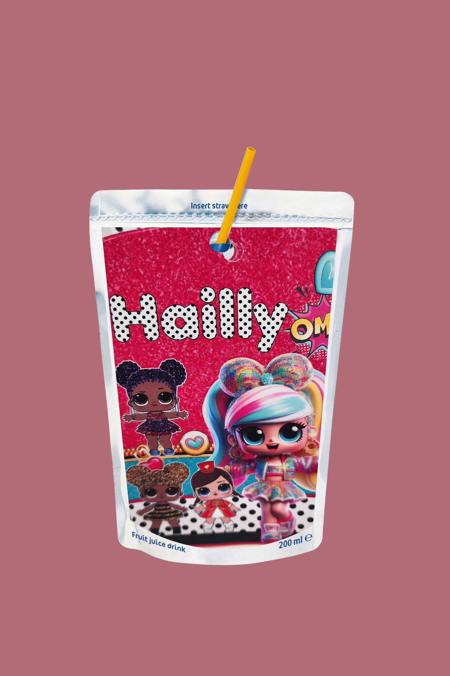Lot de 4 Etiquettes Caprisun Personnalisées