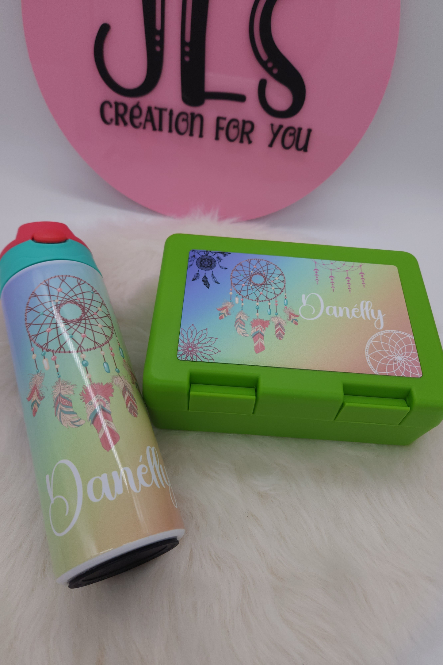 Boîte à goûter + Gourde personnalisée