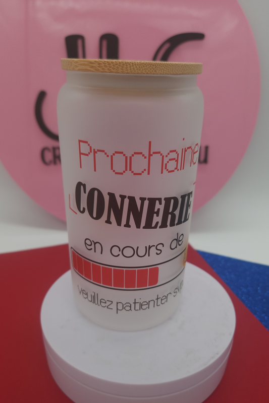 Verre Canette Personnalisé avec Couvercle