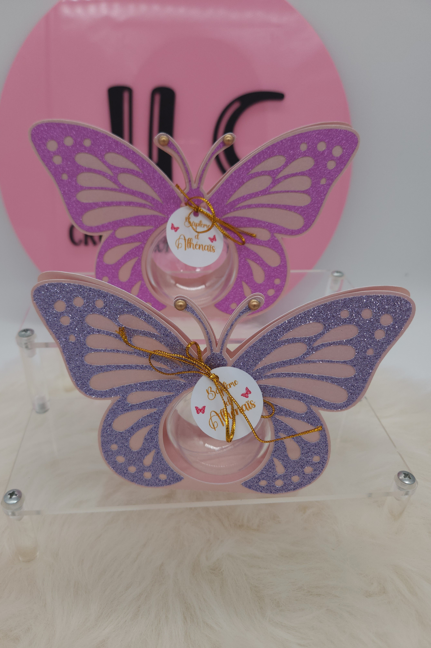 Boîte à Dragées Papillon Personnalisée