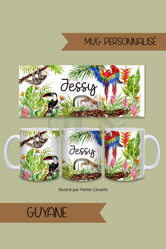 Mug Personnalisé Souvenir de Guyane