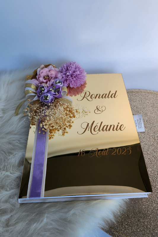Livre D'or Couverture Plexi Personnalisé