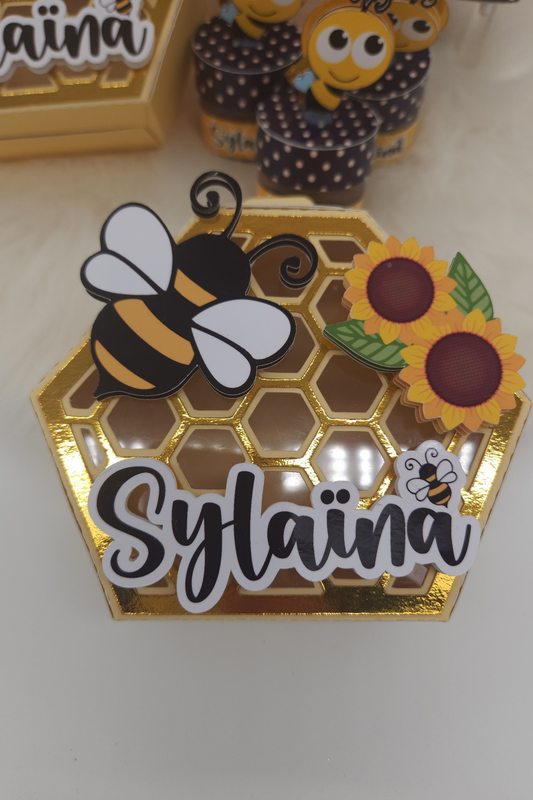 Boîte Style Nid d'Abeille Personnalisée