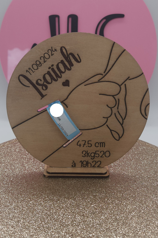 Porte Bracelet de Naissance Personnalisé