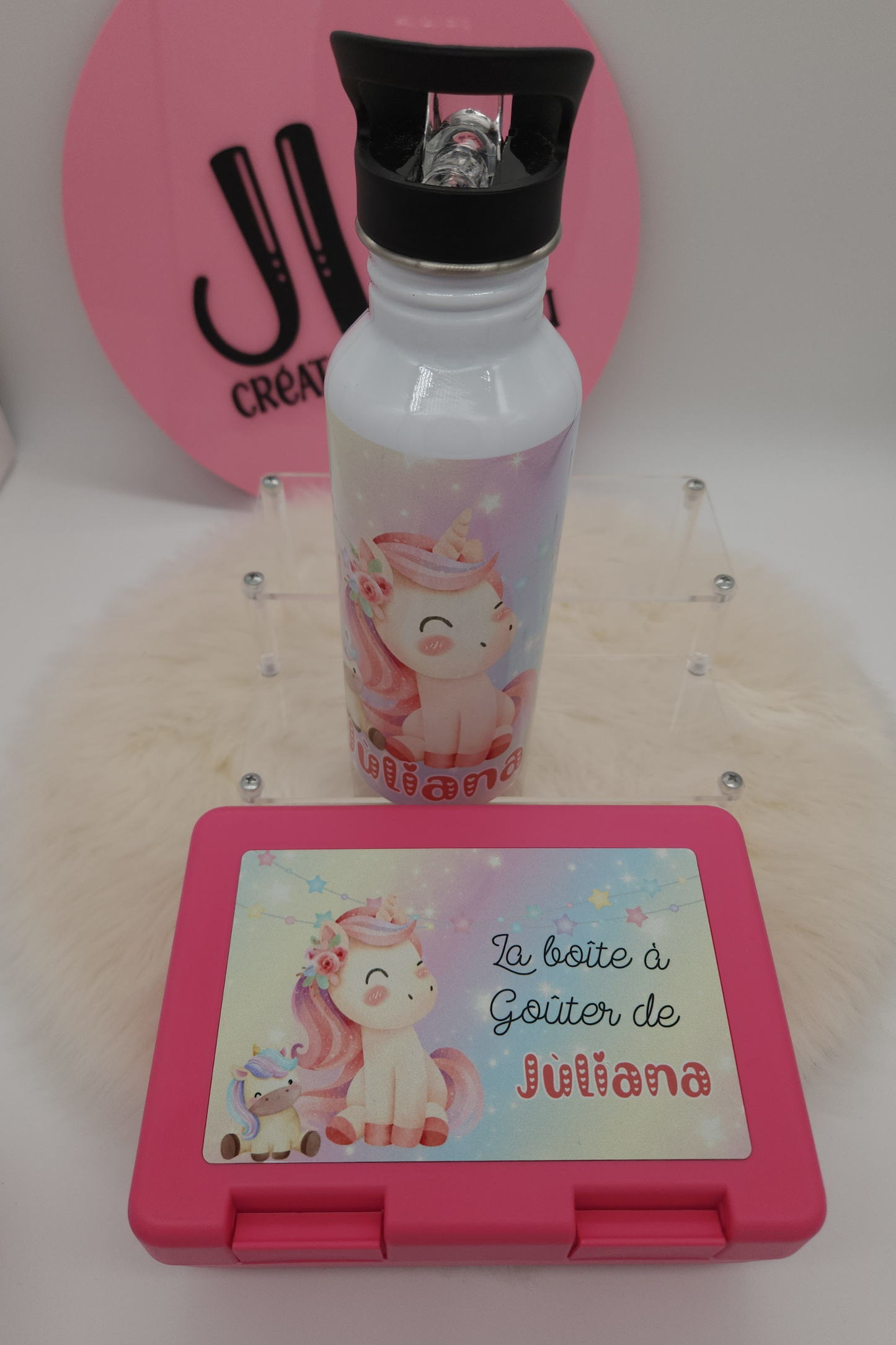Boîte à goûter + Gourde personnalisée