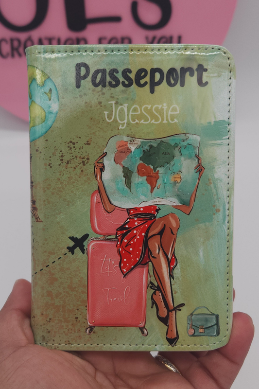 Étui Passeport Brillant Personnalisé
