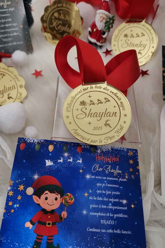 Médaille Personnalisée Enfants Sages